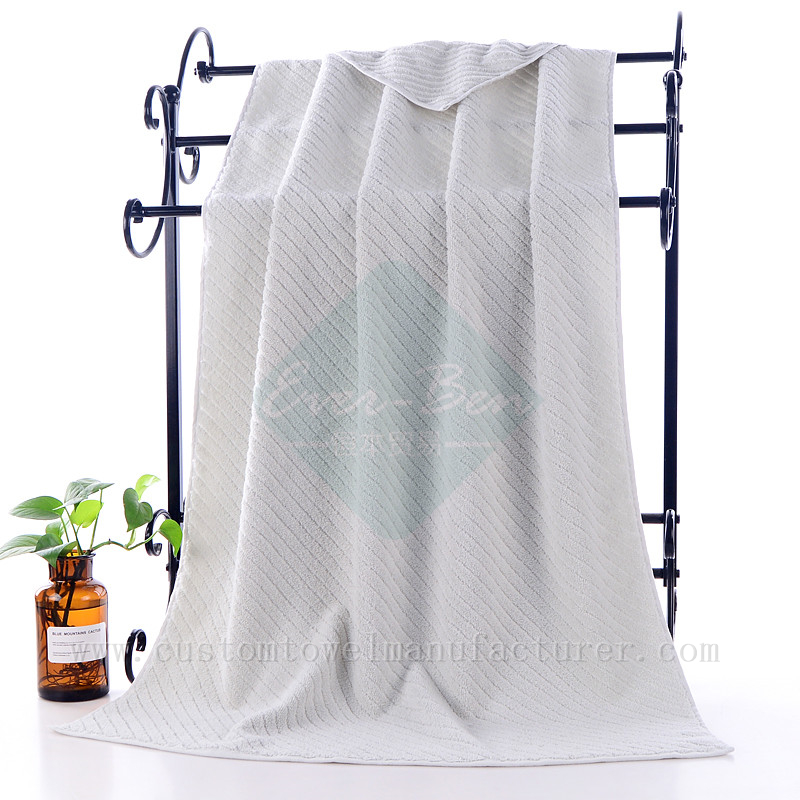 China China Bulk large striped bath towels Company|Custom Twill Oversized Bath Towels Factory